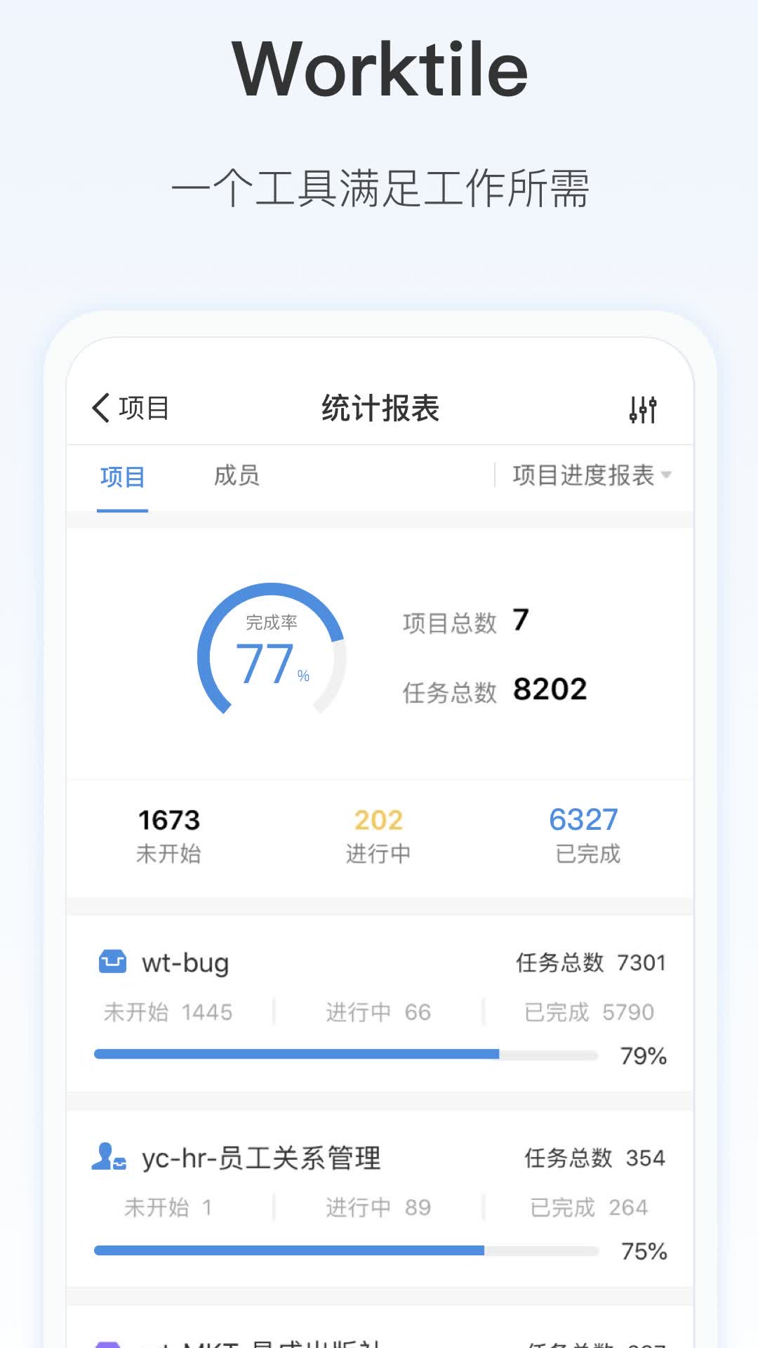 Worktile 去广告版截图1